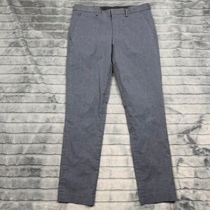 Express Innovator Mens Blue Heathered Slim Fit Dress Pants 28x30 Stretch Trouser